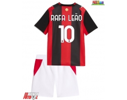 AC Milan Rafael Leao #10 Primera Equipación Niños 2026-27 Manga Corta (+ Pantalones cortos)